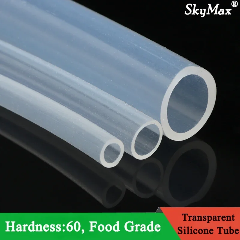 

1M Food Grade Silicone Rubber Hose Transparent Flexible Silicone Tube Diameter 10mm 11mm 12mm 14mm 16mm 18mm 20mm 30mm 50mm Tube