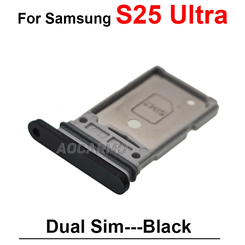 삼성 갤럭시 S25U S25 울트라 Sim 트레이 홀더 소켓 슬롯 수리 교체 부품에 대한 Sim 카드