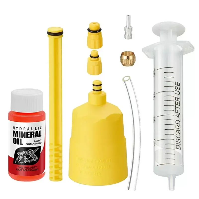 60 ml Fahrradbremsöl Entlüftungsset Werkzeuge MTB Bremsflüssigkeitswechsel für SHIMANO, TEKTRO, Avid, Serie MTB Rennrad Bremsreparaturwerkzeug – Detail 1