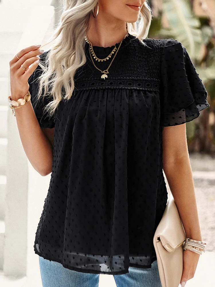 Kalee YOSE Floral Boho ���� ����콺 ���� ��ġ ��ũ o�� ���� �ҷο� �ƿ� ������ �÷��� ������, ���� ĳ�־� ���� ž��