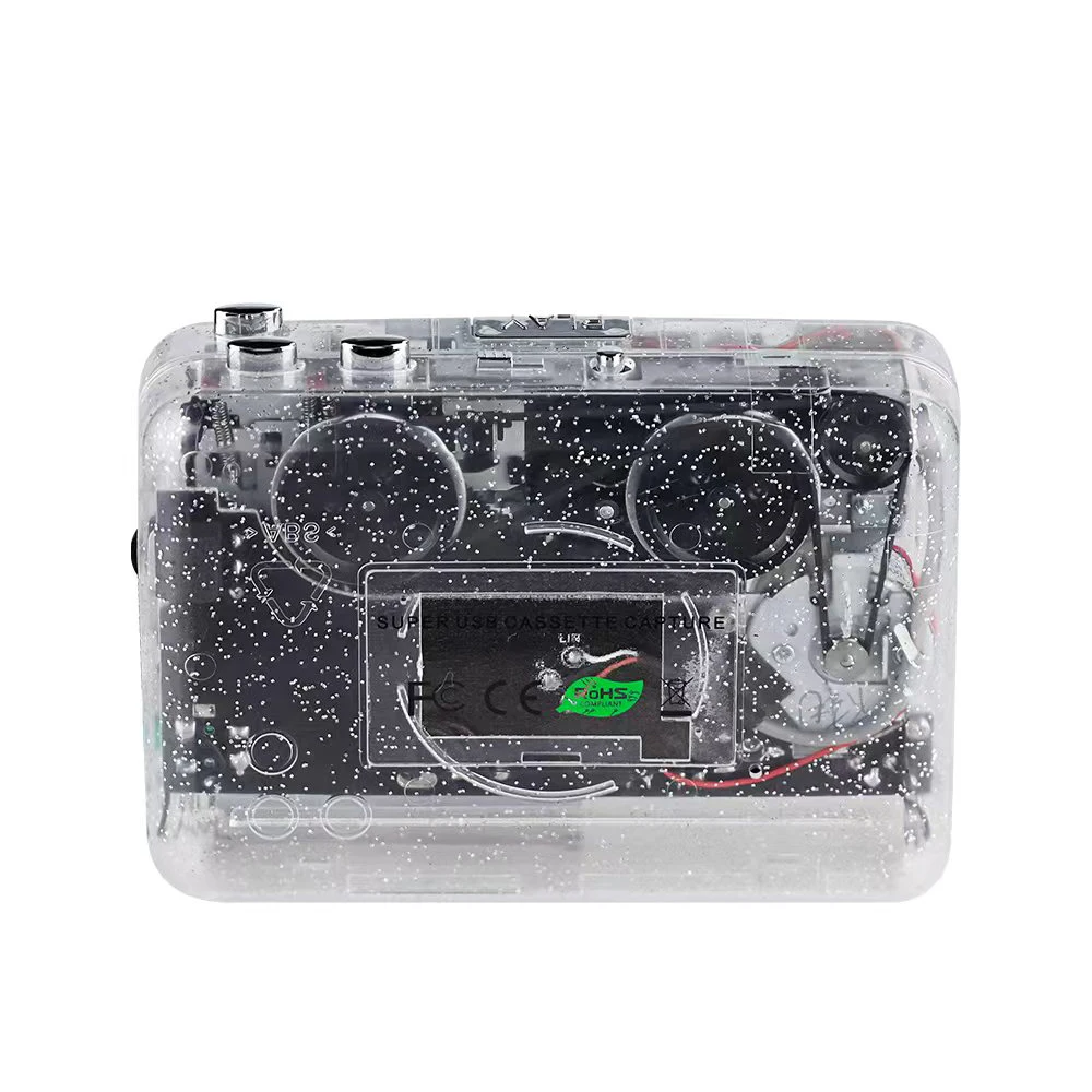 Hot Tape Cassette Player Portable Tape Recorder To Mp3 Full Transparent Shell USB Port Cassette To MP3 Format Player