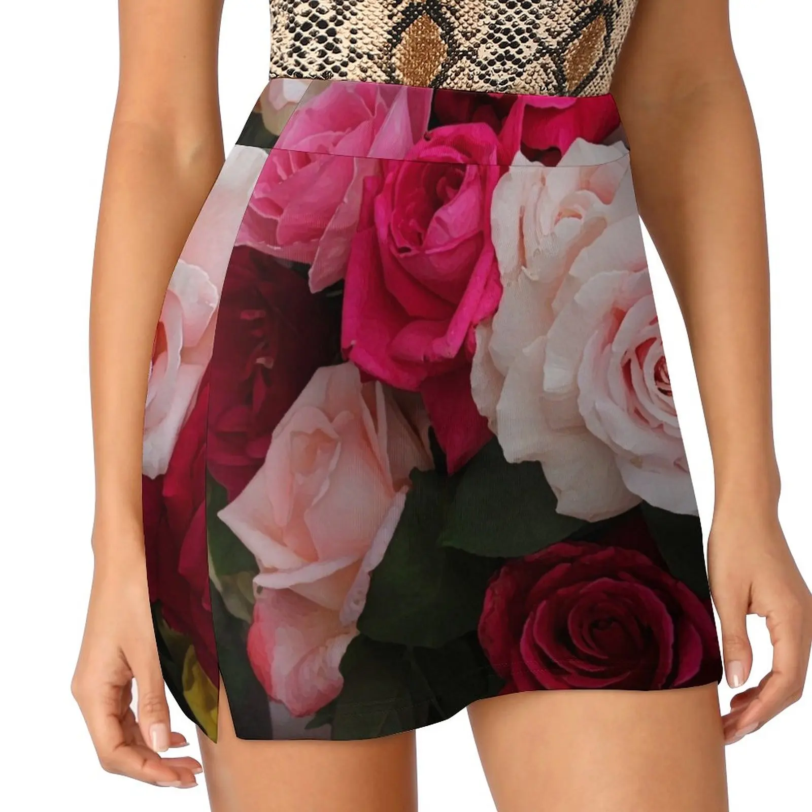 Floral Light Proof Trouser Skirt women's golf wear summer chic and elegant woman skirt