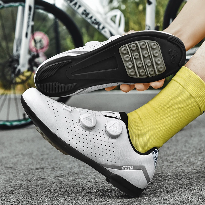 Chaussures Vélo VTT Homme – Pédales Plates, Taille EU 48, Imperméables, Légères