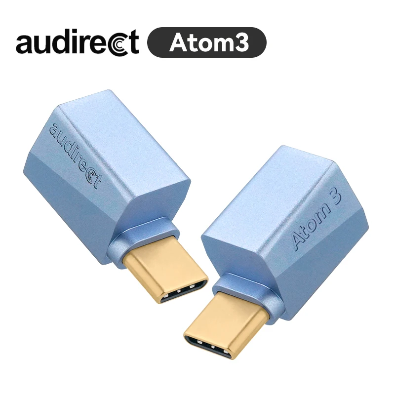 Audirect ATOM3 ESS9280 AC Pro Portable DAC Headphone Amplifier Atom 3 DSD512 3.5mm SE Output USB Type C Input Decoder