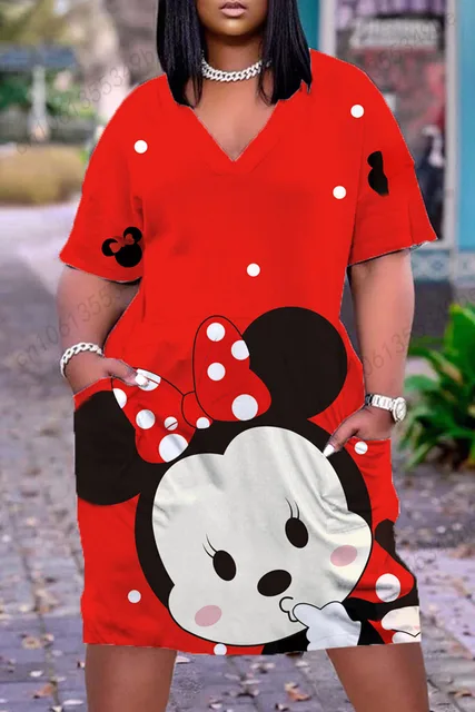 Robes longues élégantes pour femmes, vêtements pour femmes, grande taille, Disney, robes longues d'été, vêtements pour femmes, grand chic, 2024 7