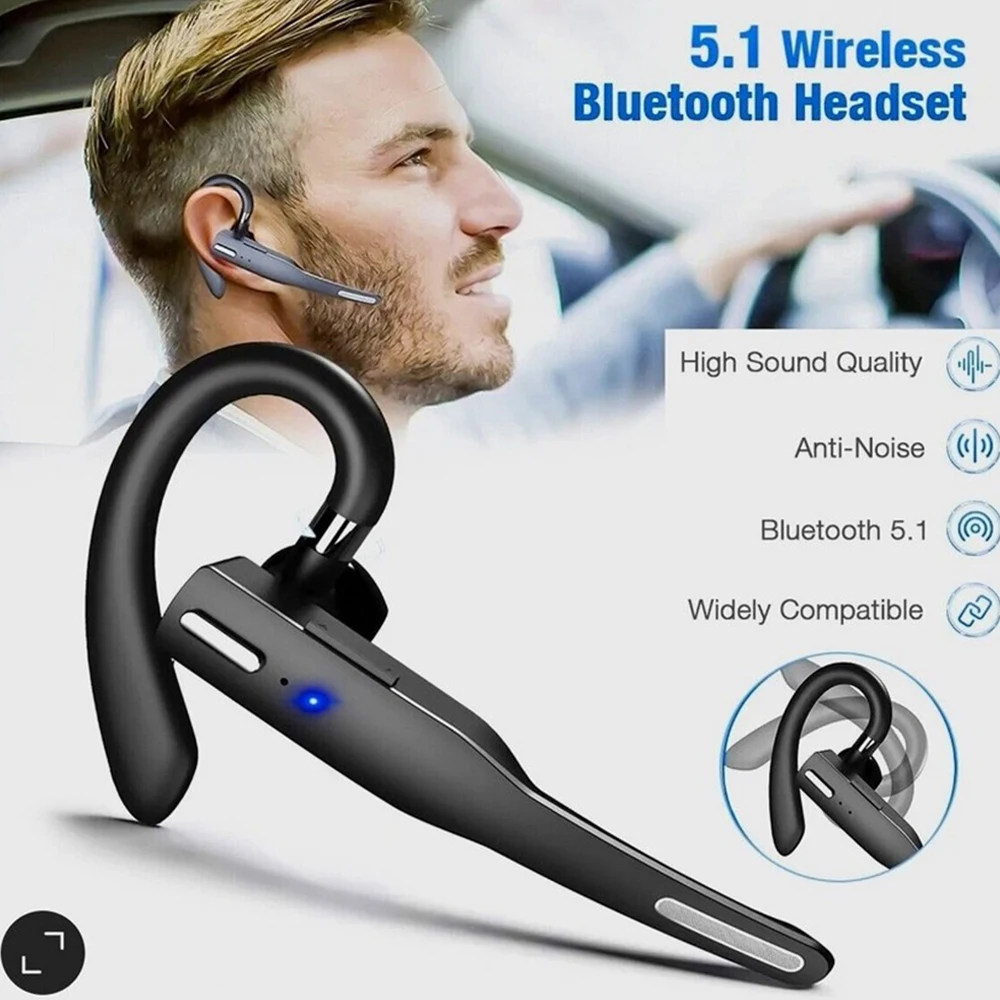 

Беспроводные наушники с микрофоном, гарнитура hands-free с шумоподавлением, деловые наушники, Спортивная гарнитура для смартфонов