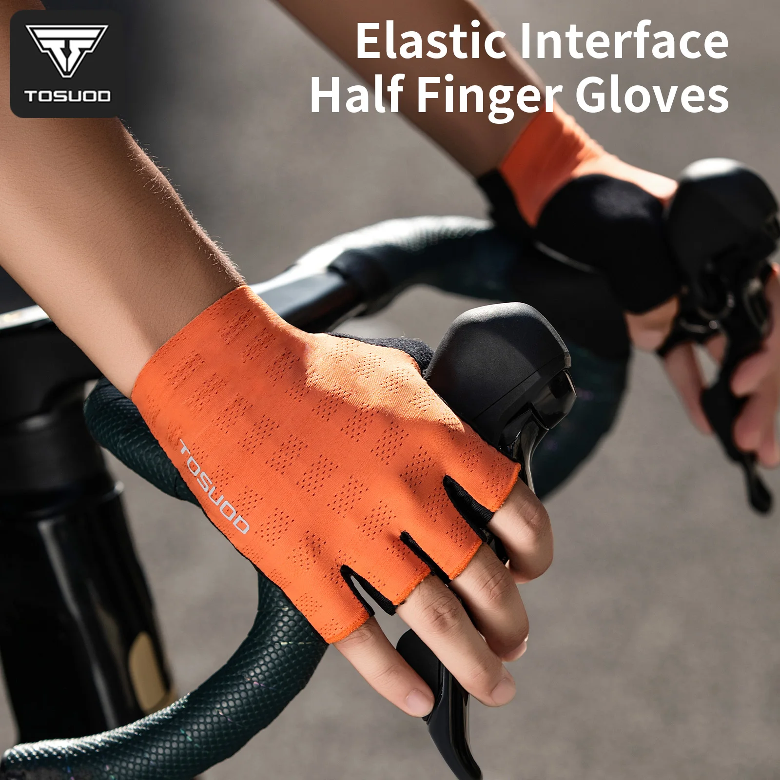 TOSUOD SDS65468-06 Bike Gloves Summer Half Finger Breathable