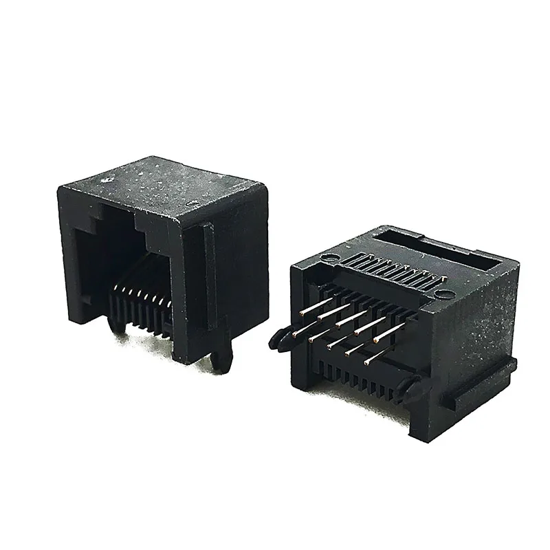 모듈러 잭 5521 커넥터, RJ50 10P10C, 90 도, 10P 암 소켓, 10 코어 포트, 40 개