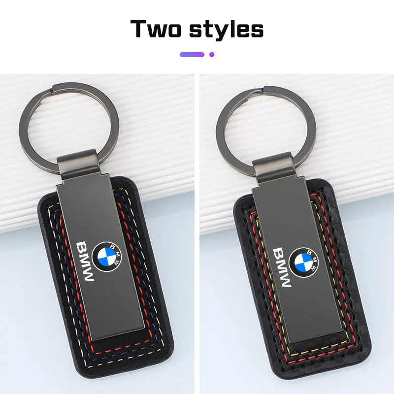 BMW M M3 M5 E36 E39 E46 E60 E90 E91 E92 F15 F30 X1 X3 X5 용 자동차 엠블럼 가죽 금속 키링