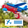 Glowing Foam Aircraft 10M Launcher Catapult Glider Airplane Gun Toy Shooting Flying Boy Children Outdoor Game Girl Holiday Gifts 1