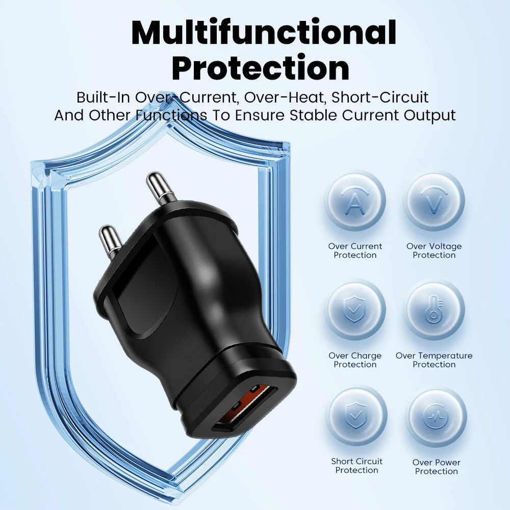 Universal 5V USB Wall Charger Power Adapter