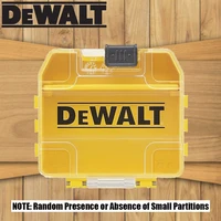 DEWALT Original Drill Bits Mini Containment Box Yellow Shell Sliding Switch Small Tough Case 74*67*17MM 1PCS 1