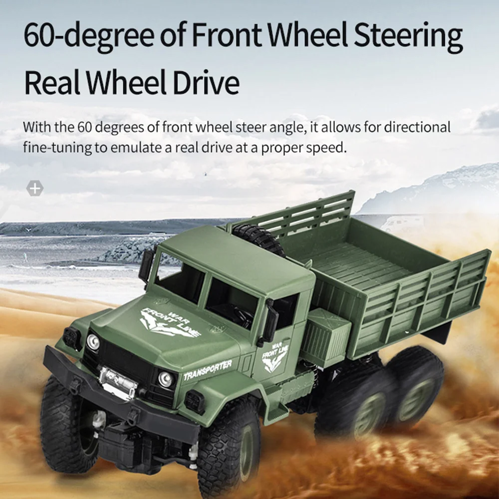 

Rc Cars Off-Road Crawler Rc Trucks 1:18 Scale 4WD Cars Toys for Boys Durable Realistic design Army Cars Toys for Kids B99