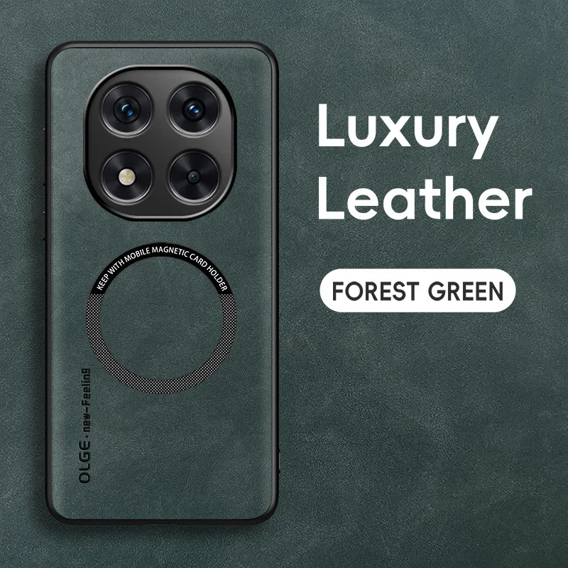 Premium Magnetic Luxury Leather Shockproof Case - Stylish Protection