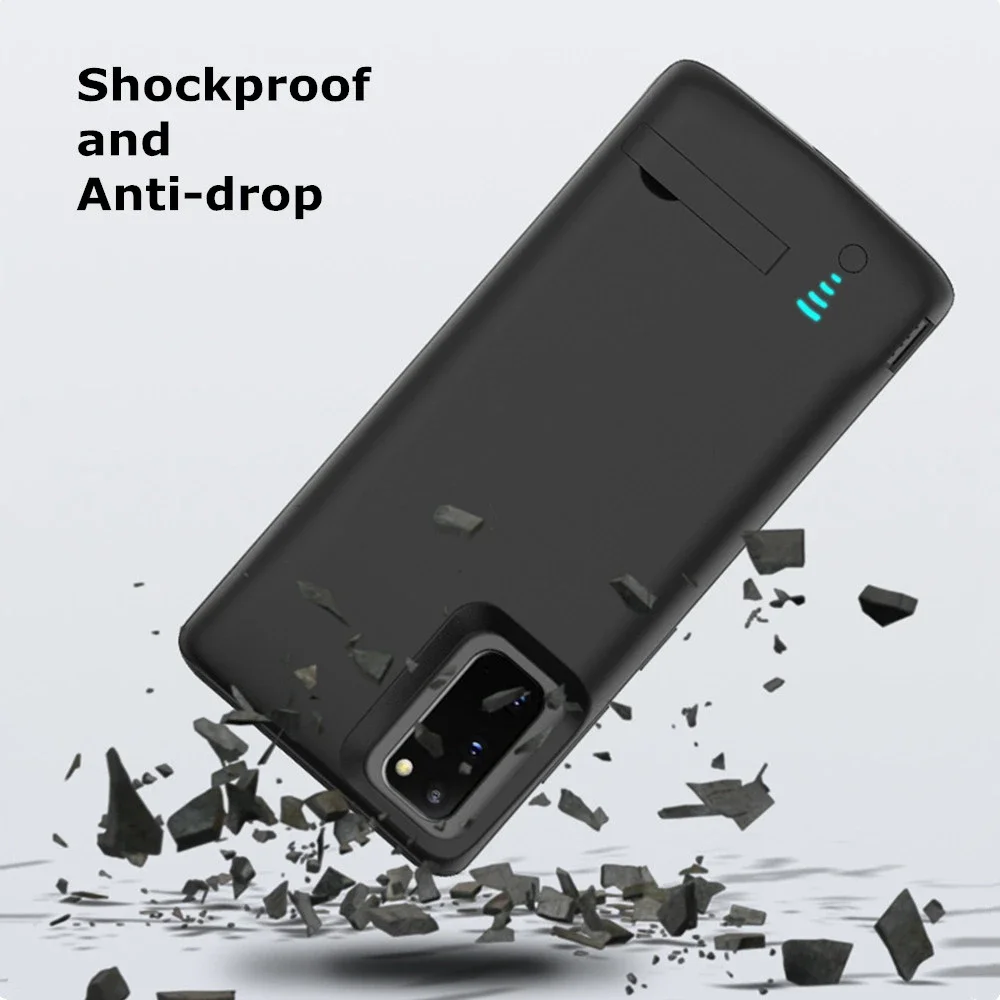 삼성 갤럭시 노트 20 울트라 5G 보조배터리 케이스, 6000mAh 외장 배터리 충전 커버, 삼성 노트 20 5G 배터리 케이스