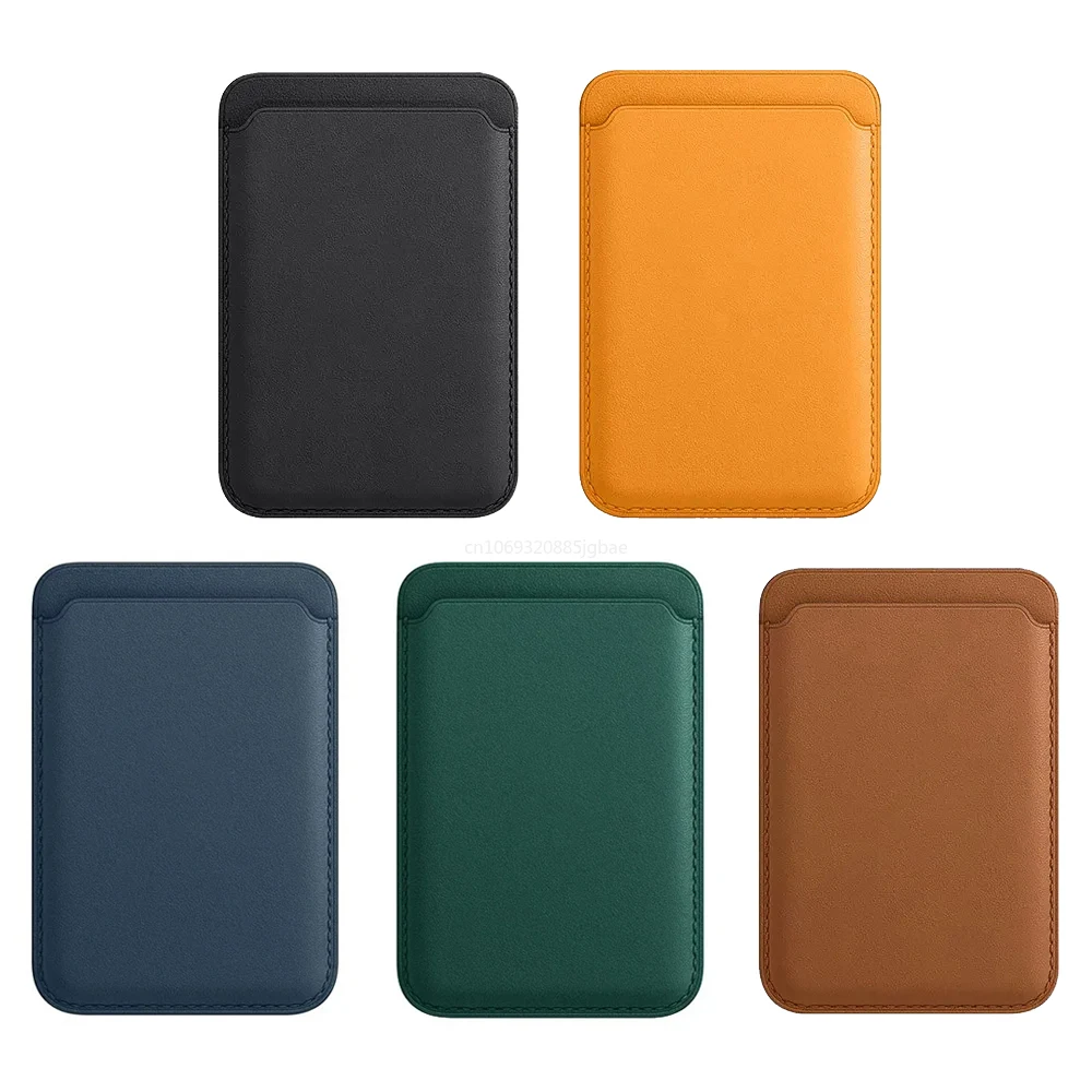 Leather Magnetic Card Wallet - Slim Credit Card Holder with Easy Access Design