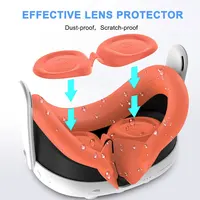 Silicone Protective Cover Set for Quest 3 VR Headset Controller Grip Shell Case Lens Cap Face Cover For Meta Quest 3 Accessories - Image 6