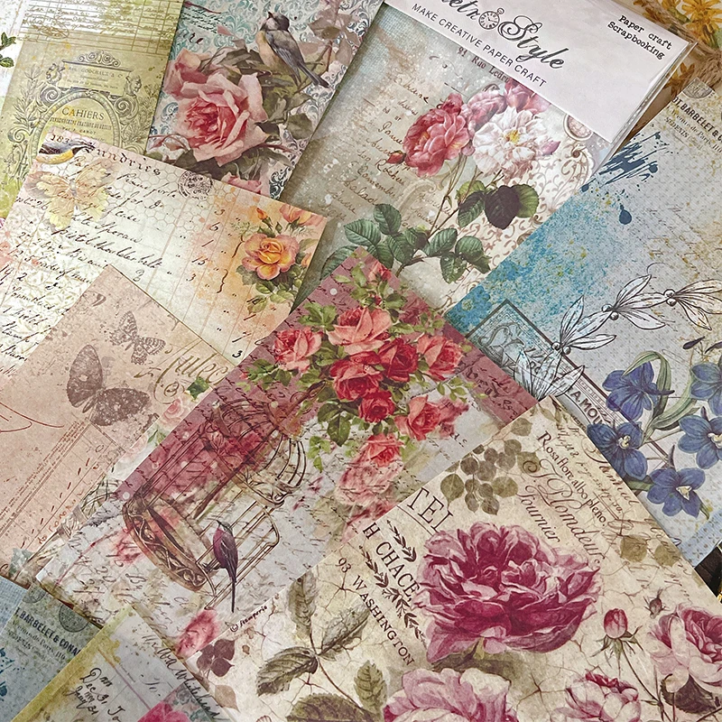 

Panalisacraft 20sheets 10 designs Vintage Style Patterned Paper Scrapbooking paper pack handmade craft paper Background pad card
