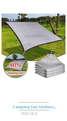 Description Picture 5 of itemSun Shading Mesh Camping Sun Shelter Shade membrane Outdoor Sunblock Mesh Garden Shade Canvas with Grommets Camping Awning 그늘막