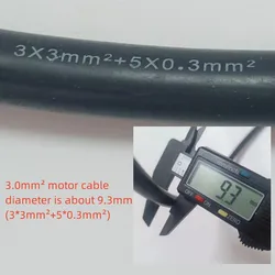 Electric Trike Differential Motor Cable - Premium Electric Vehicle Accessory (3.0mm2 1.1 Meter)
