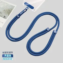 Hands - Free Crossbody Phone Lanyard with 360° Rotation - Adjustable Anti - Drop Neck/Crossbody Strap (Blue)
