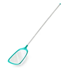 Enhanced Pond Skimmer Net with Retractable Pole for Leaf Removal and Professional Cleaning (Green)