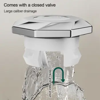 ฝาปิดท่อระบายน้ำอ่างล้างหน้าแบบใหม่ วัสดุพลาสติก สำหรับเปลี่ยน แหวนกันน้ำล้น อ่างล้างหน้า ท่อระบายน้ำ อุปกรณ์ครัวและห้องน้ำ 1