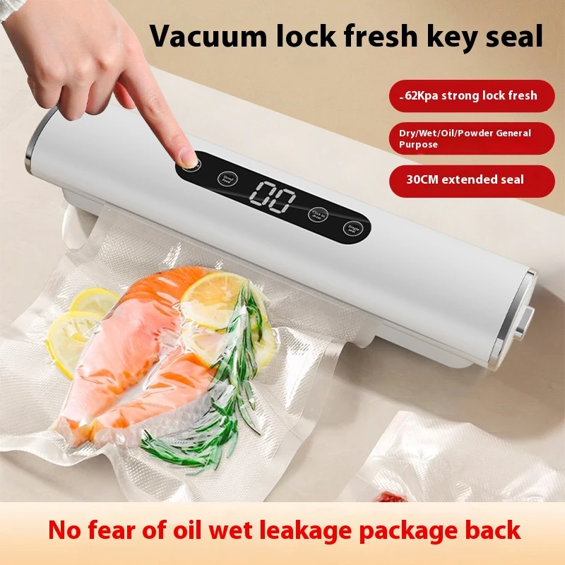 Professional Vacuum for Food Kitchen Sealing Cuisine Packaging Plastic Bag