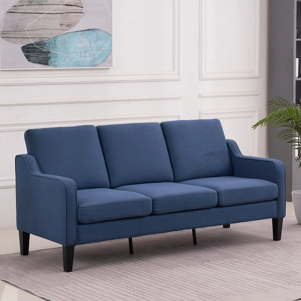 

Living Room Sofas, Mid-Century Modern Sofa,71" Sofa Couch for Living Room,Small 3 Seater, Living Room Sofas