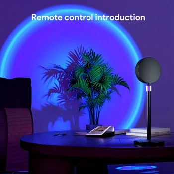 RGB Sunset Projection Lamp – 16 Color Room Decor Light