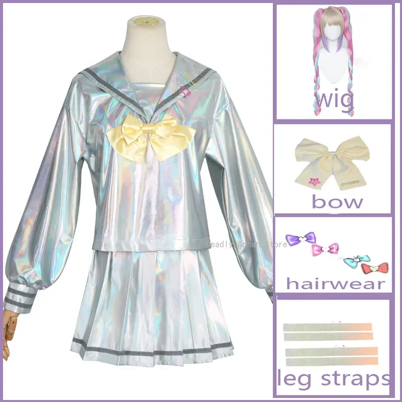 

Cosplay Costumes Game NEEDY GIRL OVERDOSE KAngel Cosplay Shoes Lolita Girls Beautiful Laser JK Sailor Suit School Uniform