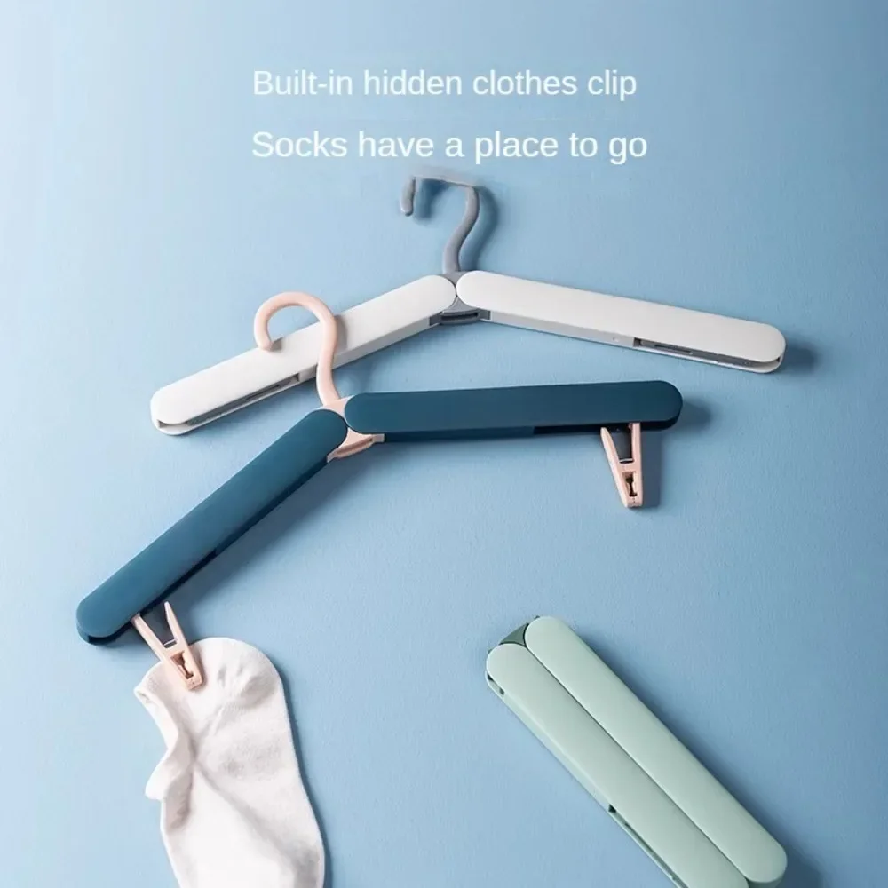 Portable Hanger for Travel and Home Storage, Foldable Clothes Rack for Dorm Room 2