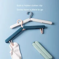 Portable Hanger for Travel and Home Storage, Foldable Clothes Rack for Dorm Room 2