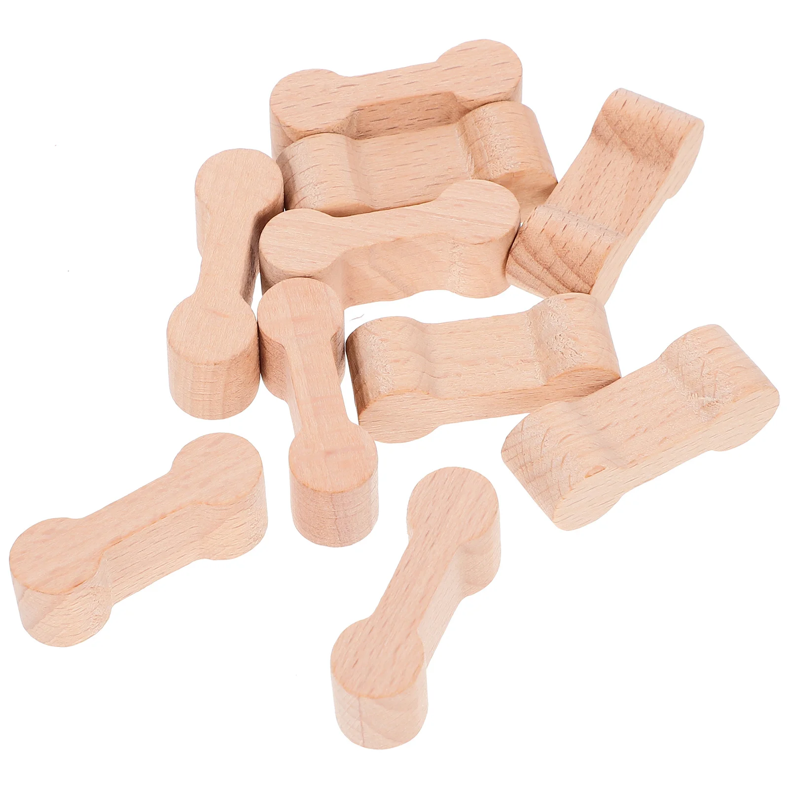 10 Pcs An Fittings Train Track Connector Railway Buckle Model Wooden Accessories Kids Pretend For DIY Child