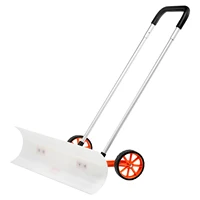 VEVOR Snow Shovel with Wheels 36in for Driveway Heavy Duty Shovel Pusher with Wide Blade and U-shaped Aluminum Alloy Handle 1