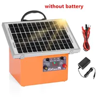 20 Miles Solar Electric Fence Charger 0.5J Energizer Controller for Livestock Prevent Predator Invasion for Poultry No Battery 1