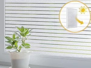 Description Picture 4 of itemFrosted Window Film Static Cling Decorative Glass Film Anti UV Window Privacy Film Non Adhesive Window Cling Door Cover for Home