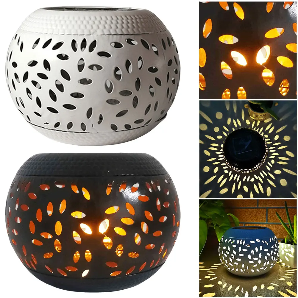 

Уличные фонари на солнечных батарейках проекционный автомобильный фонарь на декоративном полых светильник, водонепроницаемая садовая статуя светильник для двора, крыльца