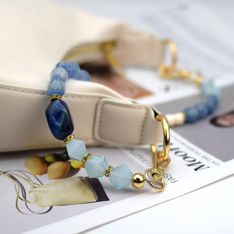 New Acrylic Resin Luggage Strap - Shoulder Bag Chain Accessory, Durable Handbag Replacement Strap