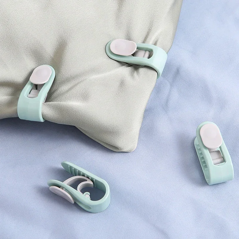 Hanger Clothes Pegs Anti-slip Quilt Clip Sheet Holder Laundry Basket Bed Accessories Plastic Home Assembly Closet for Clothes