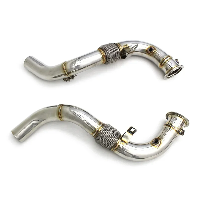 Head Section High flow Pipes branch downpipe Exhaust Pipe with catalyst For BMW X7 G07 4.4TT -