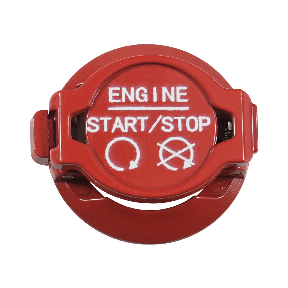 Premium Alloy Engine Start/Stop Button Cover - Sleek Decorative Car Accessory