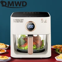 DMWD Electric Glass Fryer No Deep Frying Electric Frying Pan 5L Multi-Functional Healthy Food Fried Chicken Pizza Deep Fryer 2