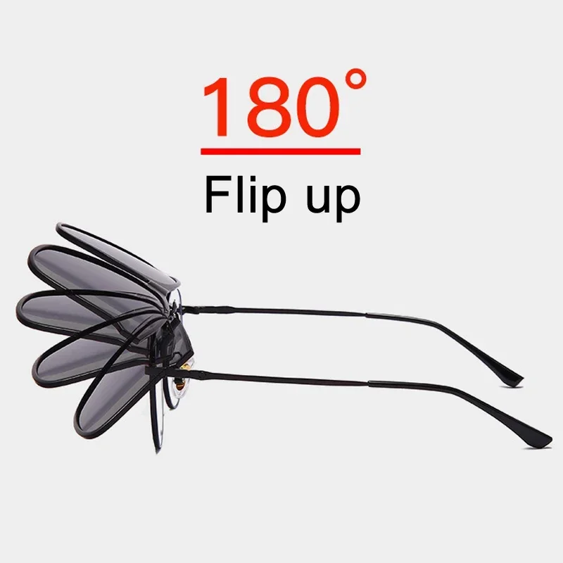 Polarized Clip On Sunglasses Men Photochromic Car Driver Goggles Night Vision Glasses Anti Glare Vintage Square Glasses Oculos