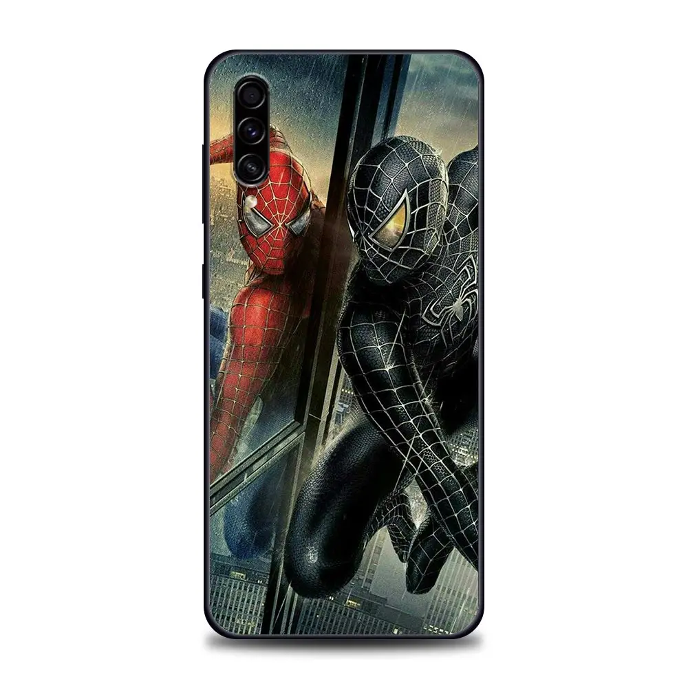 Cartoon Marvel Venom Spiderman Samsung Case for A10 e S A20 A30 A30s A40 A50 A60 A70 A80 A90 5G A7 A8 2018 Soft Silicone silicone cover with s pen