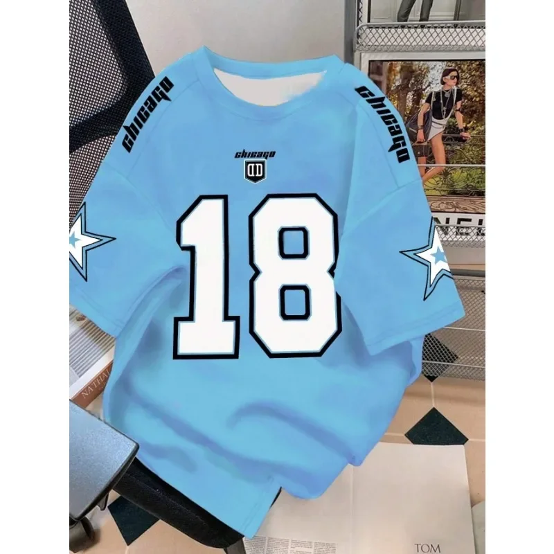 Sports Serseys3D High-Definition Printed T-Shirts Free Design Advertisement Short Sleeves Casual Outdoor Shirts Number Team