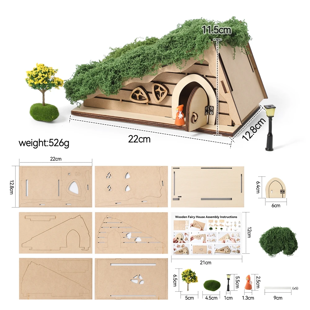 Miniature Fairy Door & Baby Room Wall Decor: Wooden Dollhouse Ornament & Keepsake Box Gift