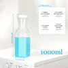1PC 1000ml Laundry Detergent Dispenser Plastic Softener Dispenser Liquid Laundry Container Scent Booster Cans with 4pcs Labels 3