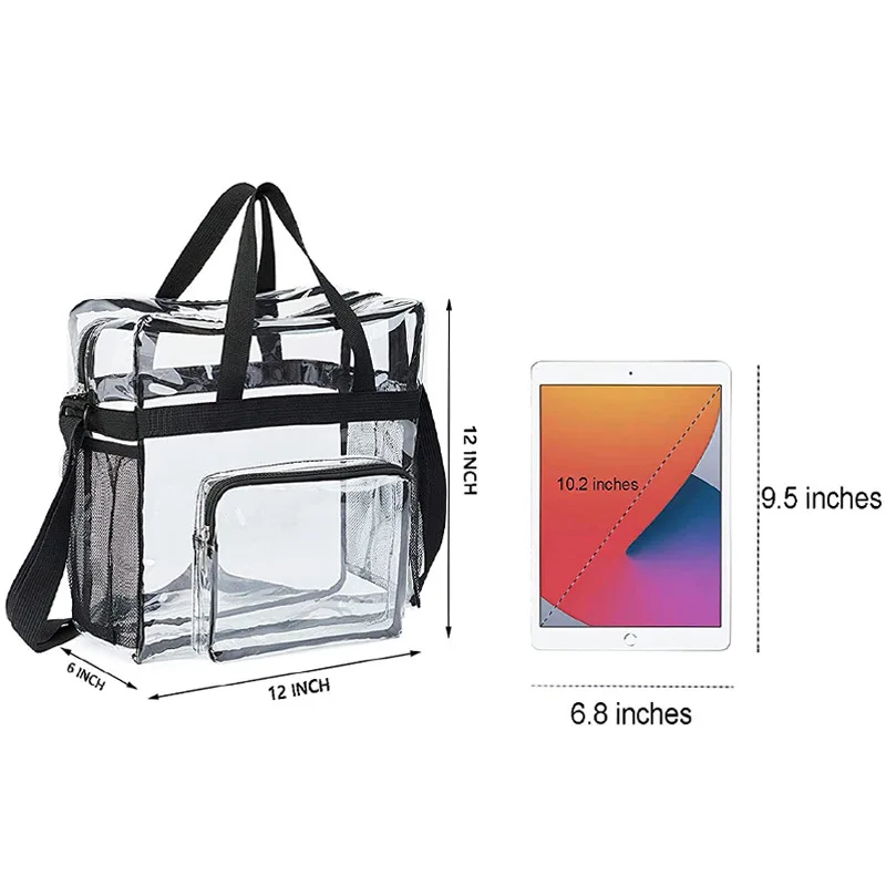 Lunch Bag PVC Women's Portable Large Capacity Waterproof Travel Wash Bag