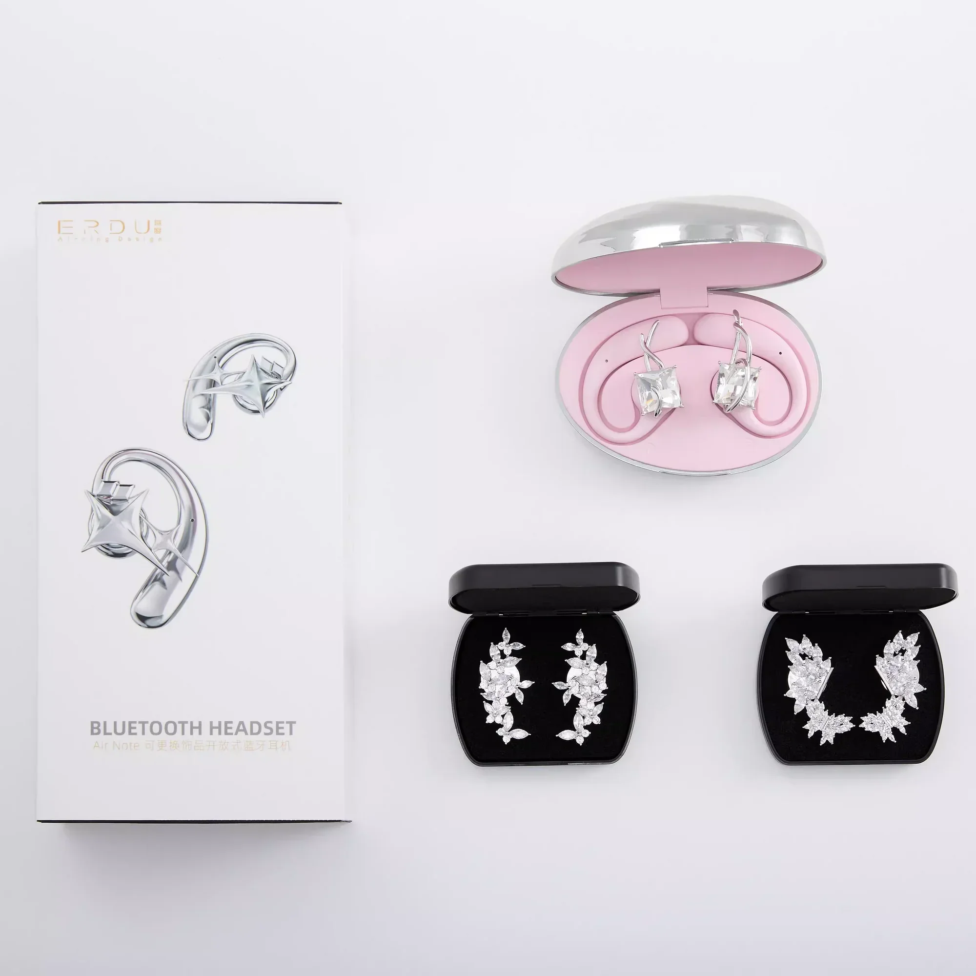 Erdu 美しいエレガントなフックイヤホン Bluetooth ワイヤレスイヤホン